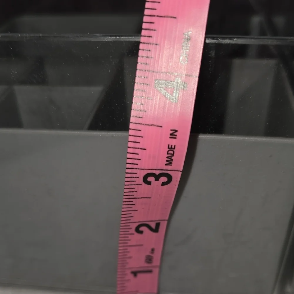 Transparent Gray Makeup Organizer with‎ Handle